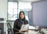 Woman at work