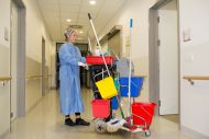 a cleaner in PPE