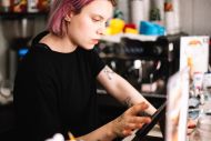 woman working in a shop