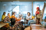 Diverse and creative multiethnic business group