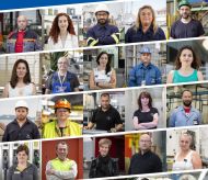 Together we work campaign poster