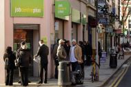 People queuing outside job centre