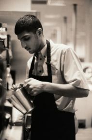 Young coffee shop worker