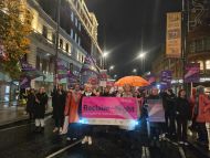 Crowd at Leeds Reclaim the Night 2025