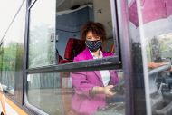 Woman bus driver 
