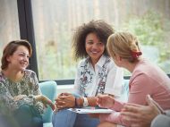 Women talking