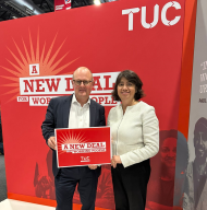 Paul at TUC stand