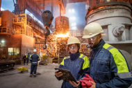 Steel workers