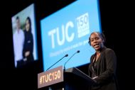 NUS President Shakira Martin address the TUC 150 Congress