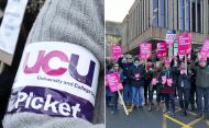 UCU Bangor protest