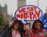 More pay placard