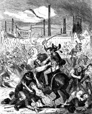 Peterloo Massacre by Hablot Knight Browne