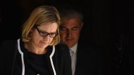 Amber Rudd and Brandon Lewis leave 10 Downing Street (Photo by Leon Neal/Getty Images)