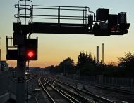 Rail signals. Photo: Amanda Lewis / Getty